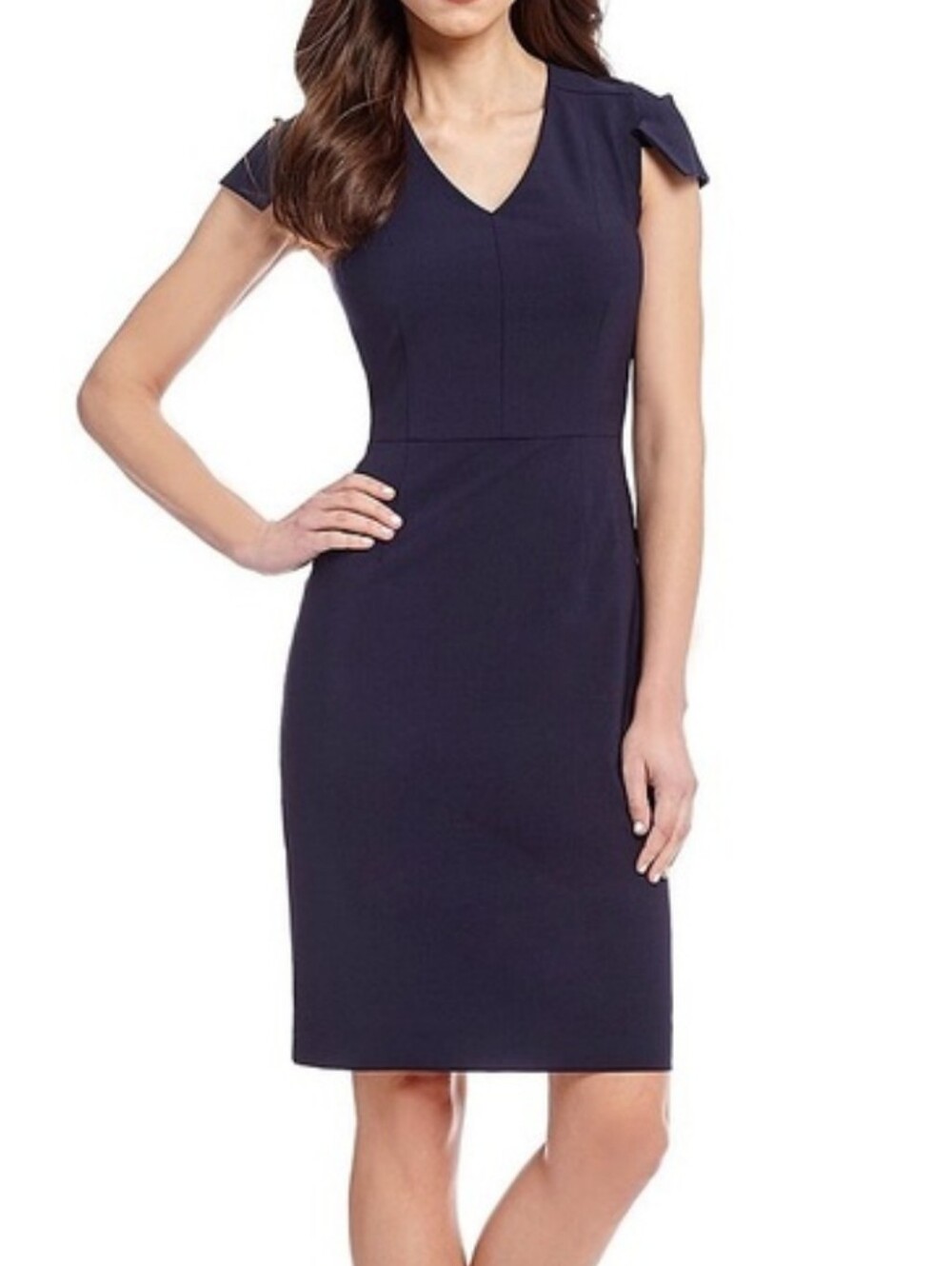 Antonio Melani navy sheath dress 6